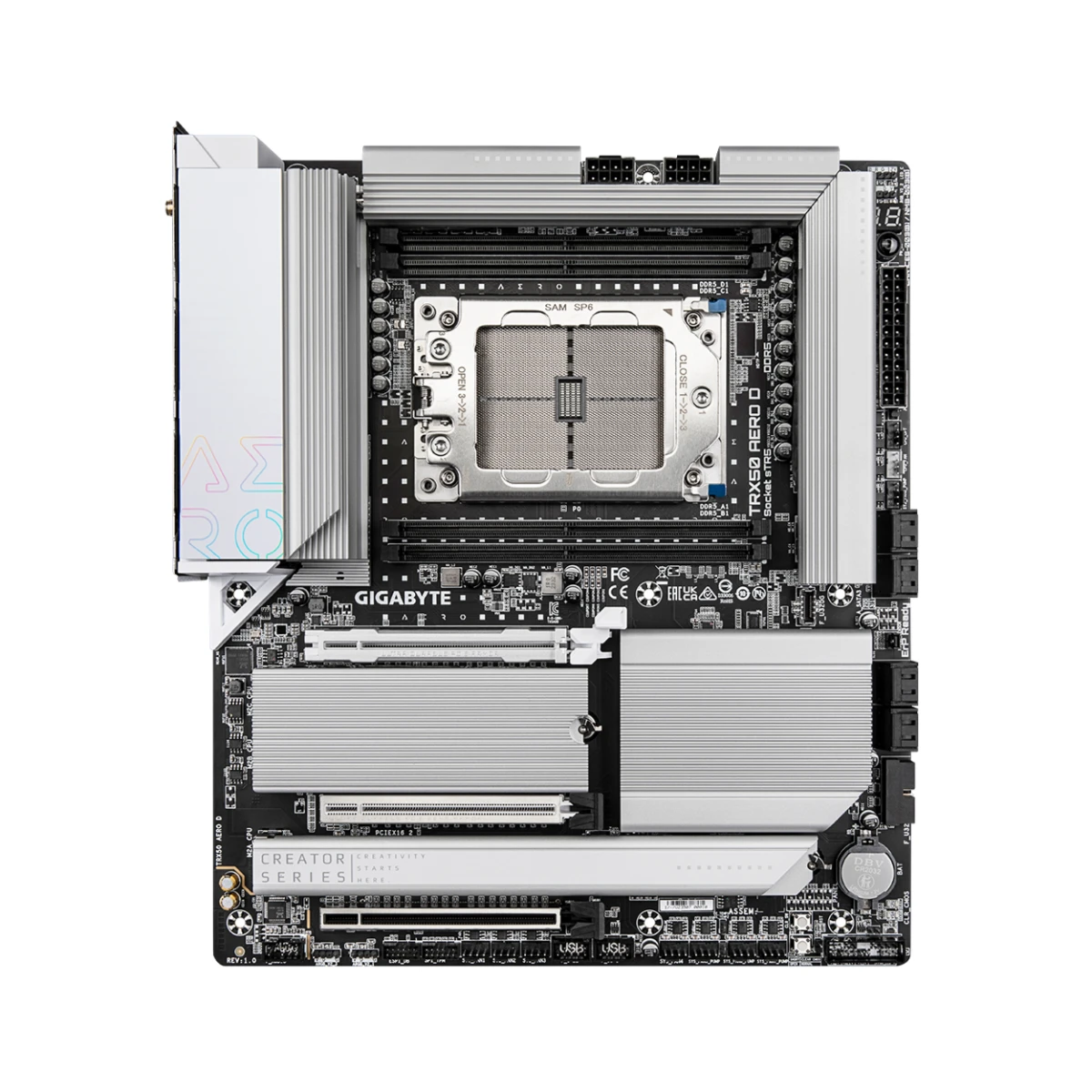 Gigabyte TRX50 AERO D sTR5 DDR5 E-ATX Motherboard - TRX50-AERO-D view 2