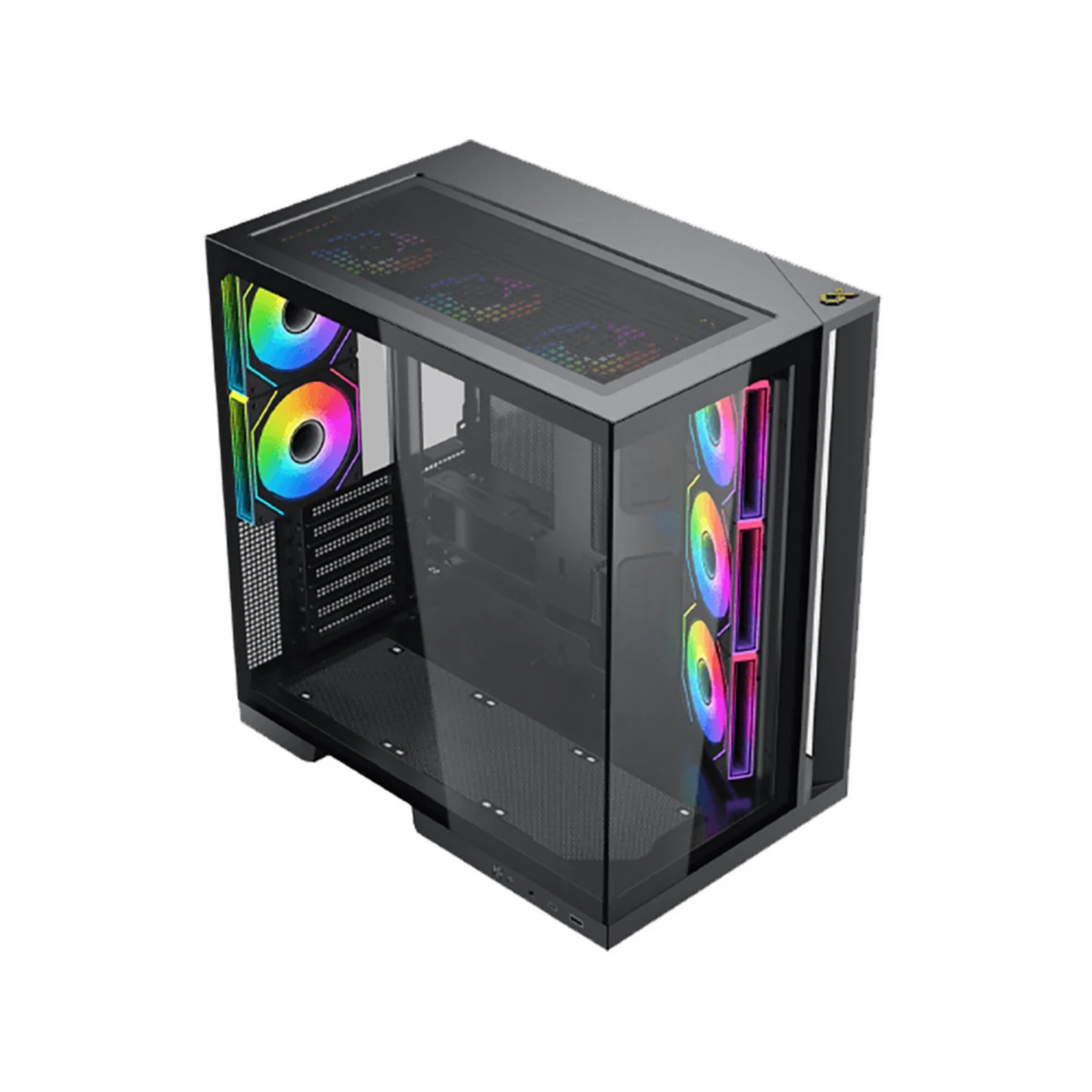 Xigmatek Aqua 7 Tempered Glass Mid-tower E-ATX Case - Black | EN49026 view 2