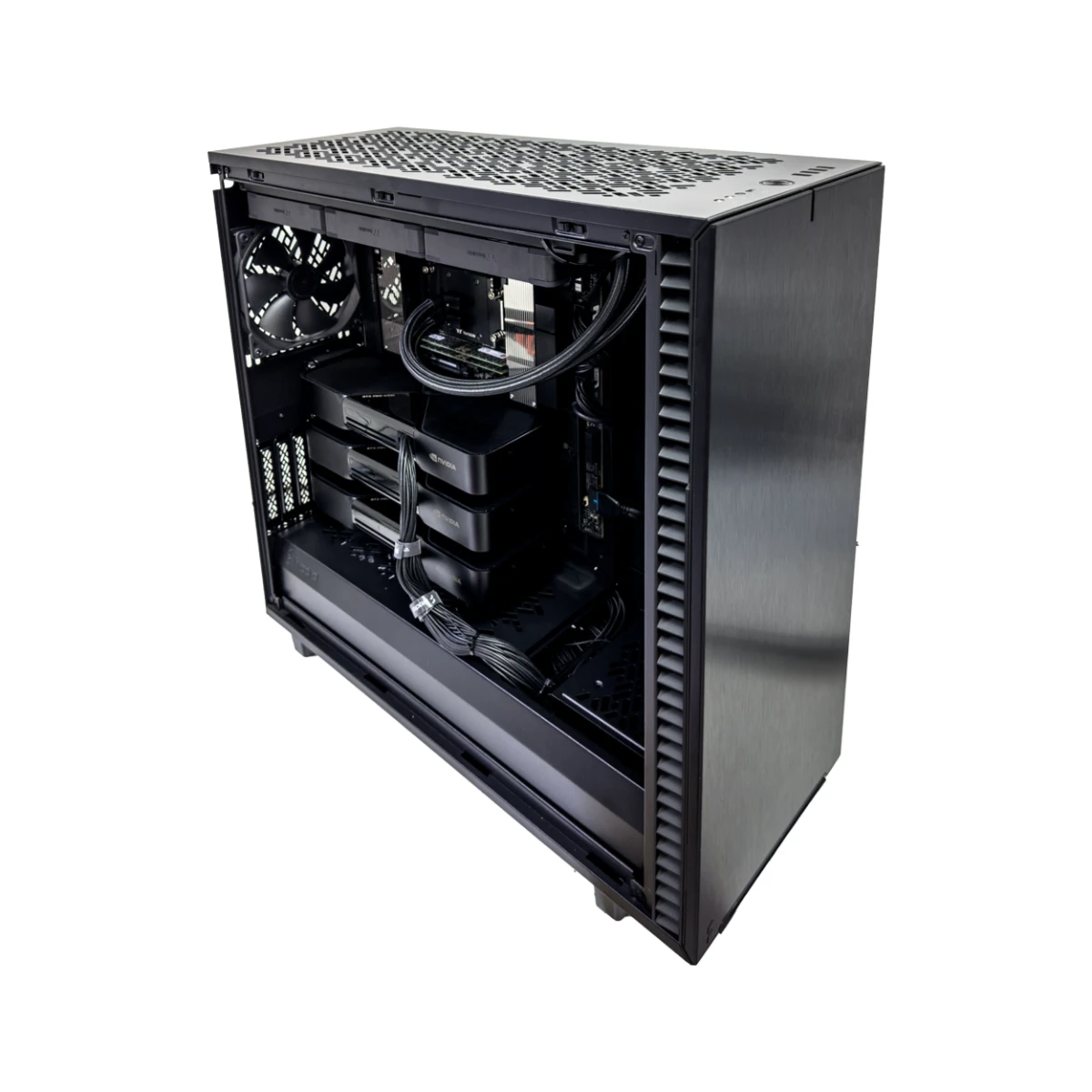 Powerhouse Workstation (Threadripper Pro 9965WX, 256 GB DDR5 RAM, 3 X RTX Pro 6000 96GB GPU)  view 3