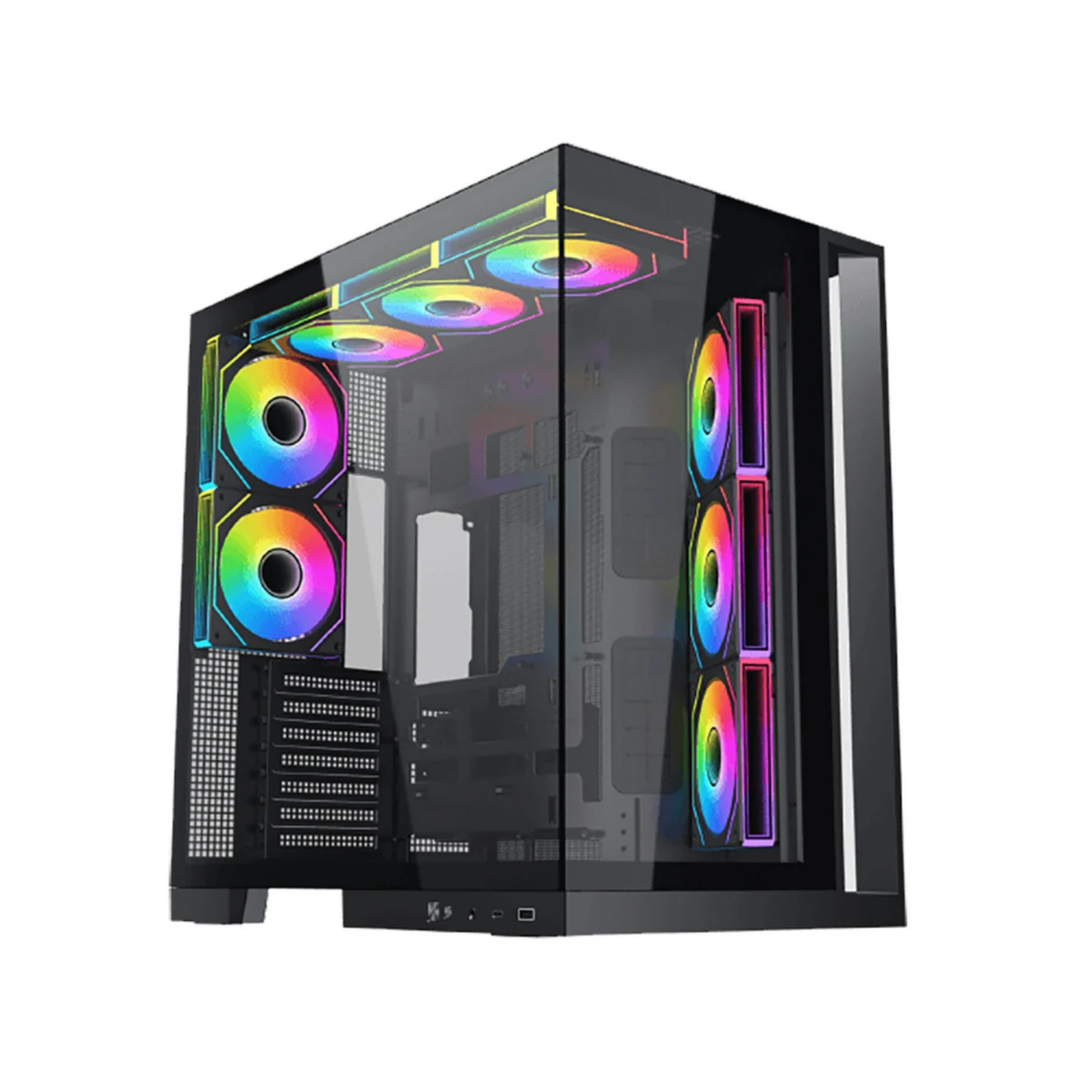 Xigmatek Aqua 7 Tempered Glass Mid-tower E-ATX Case - Black | EN49026