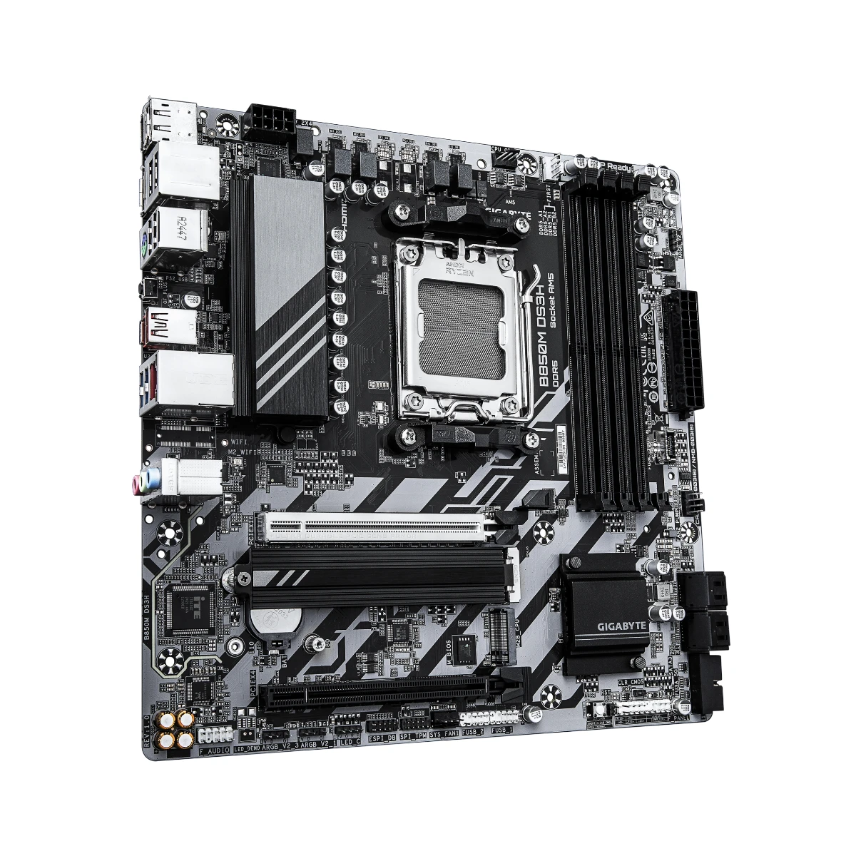 Gigabyte B850M DS3H AM5 DDR5 Micro-ATX Motherboard - B850M-DS3H view 3
