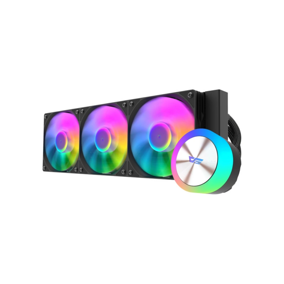 Darkflash DG360 ARGB AIO 360mm CPU Liquid Cooler - Black | DG360
