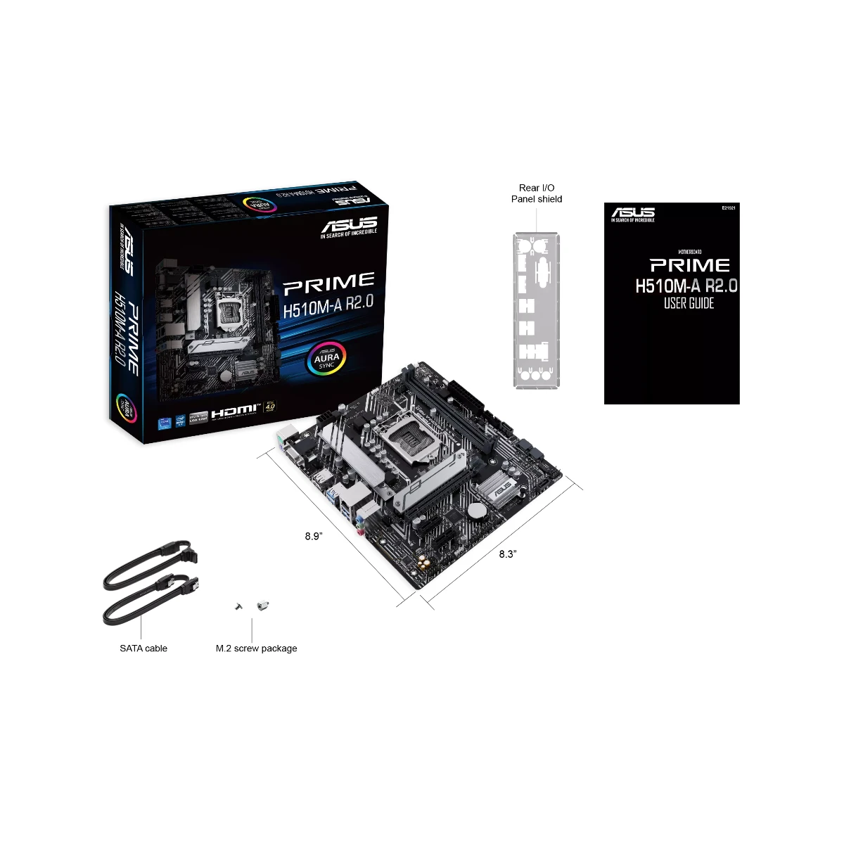 ASUS Prime H510M-A R2.0 Intel LGA1200 mATX Motherboard 10th/11th Gen - 90MB1FP0-M0EAY0 view 4