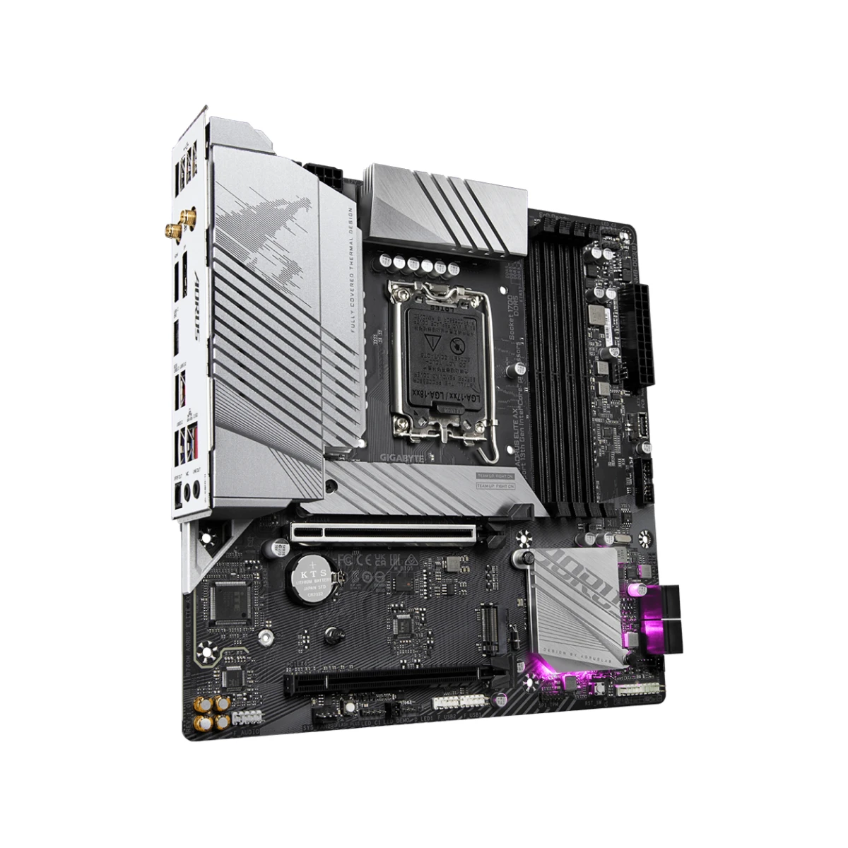 Gigabyte B760M AORUS Elite AX Micro-ATX Gaming Motherboard Intel LGA 1700 WiFi 6 - B760M-AORUS-ELITE-AX view 3