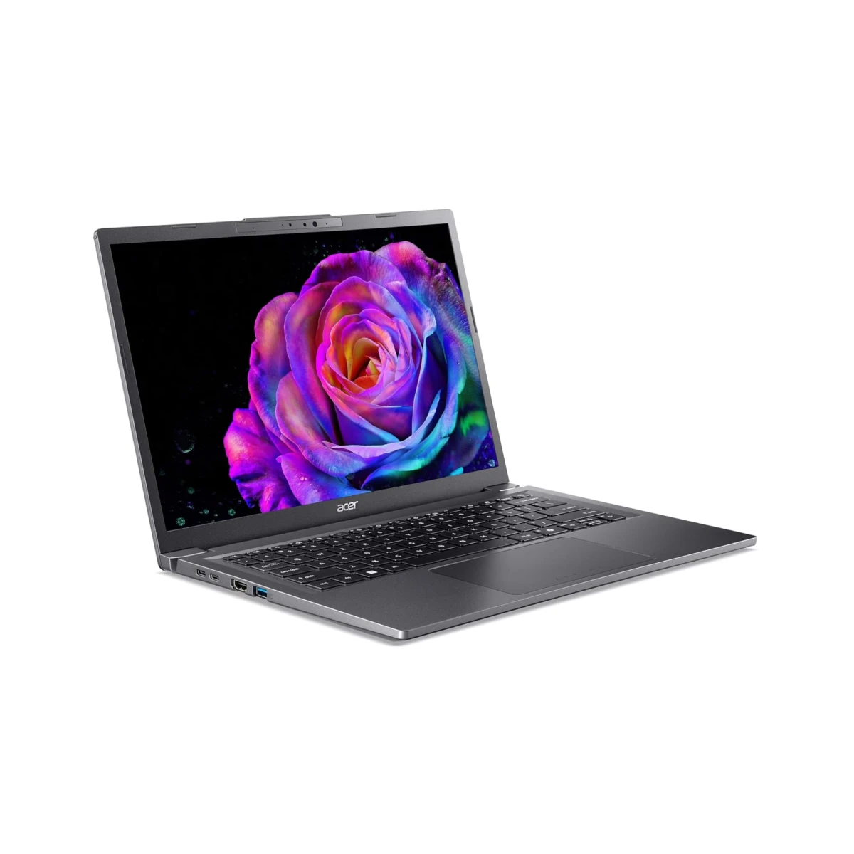 Acer Aspire 14 Laptop (Intel Arc Graphics, Intel Core Ultra 7 256V, 16GB RAM, 1TB SSD, 14.0" WUXGA Touch, Windows 11 Home, Steel Gray) | NX.JDJEM.003 - NXJDJEM003 view 2