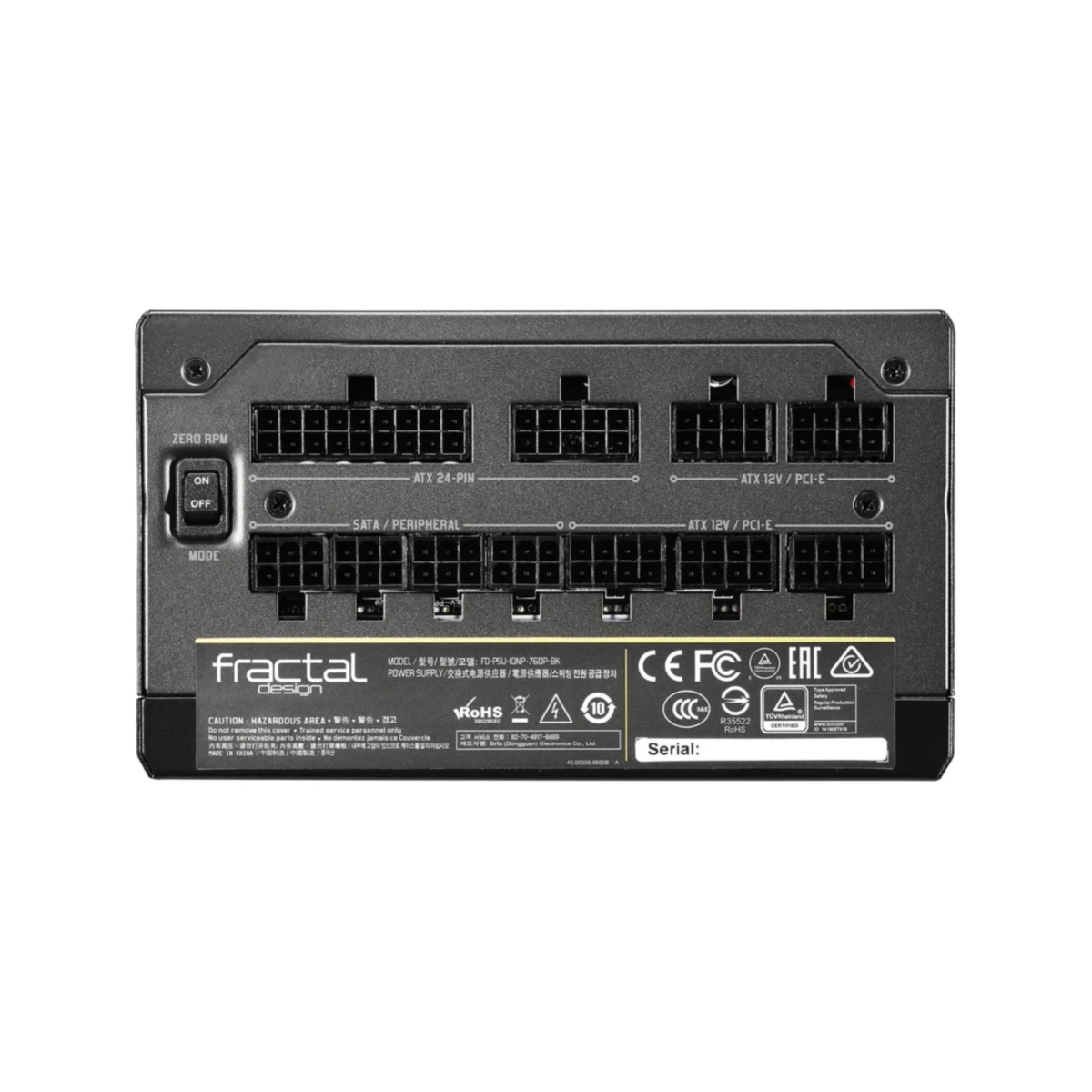 Fractal Design ION+ 760P 760W Fully Modular Platinum Power Supply - Black | FD-PSU-IONP-760P-BK-UK view 5