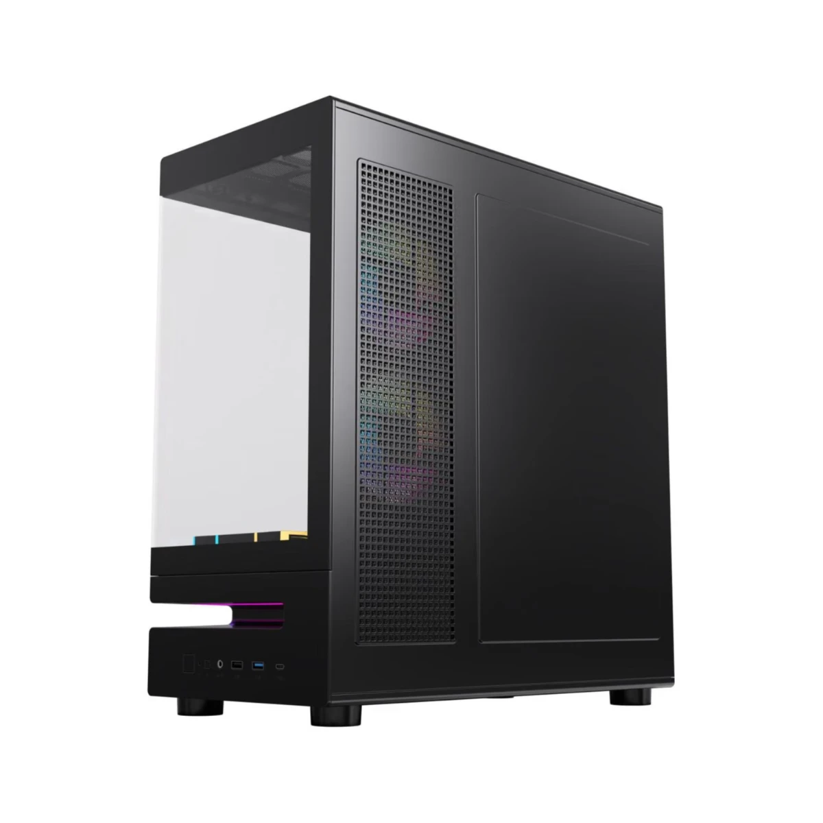 Acegeek Clearion Tempered Glass ATX Gaming Case - Black | AG-CLEARION-BK view 4