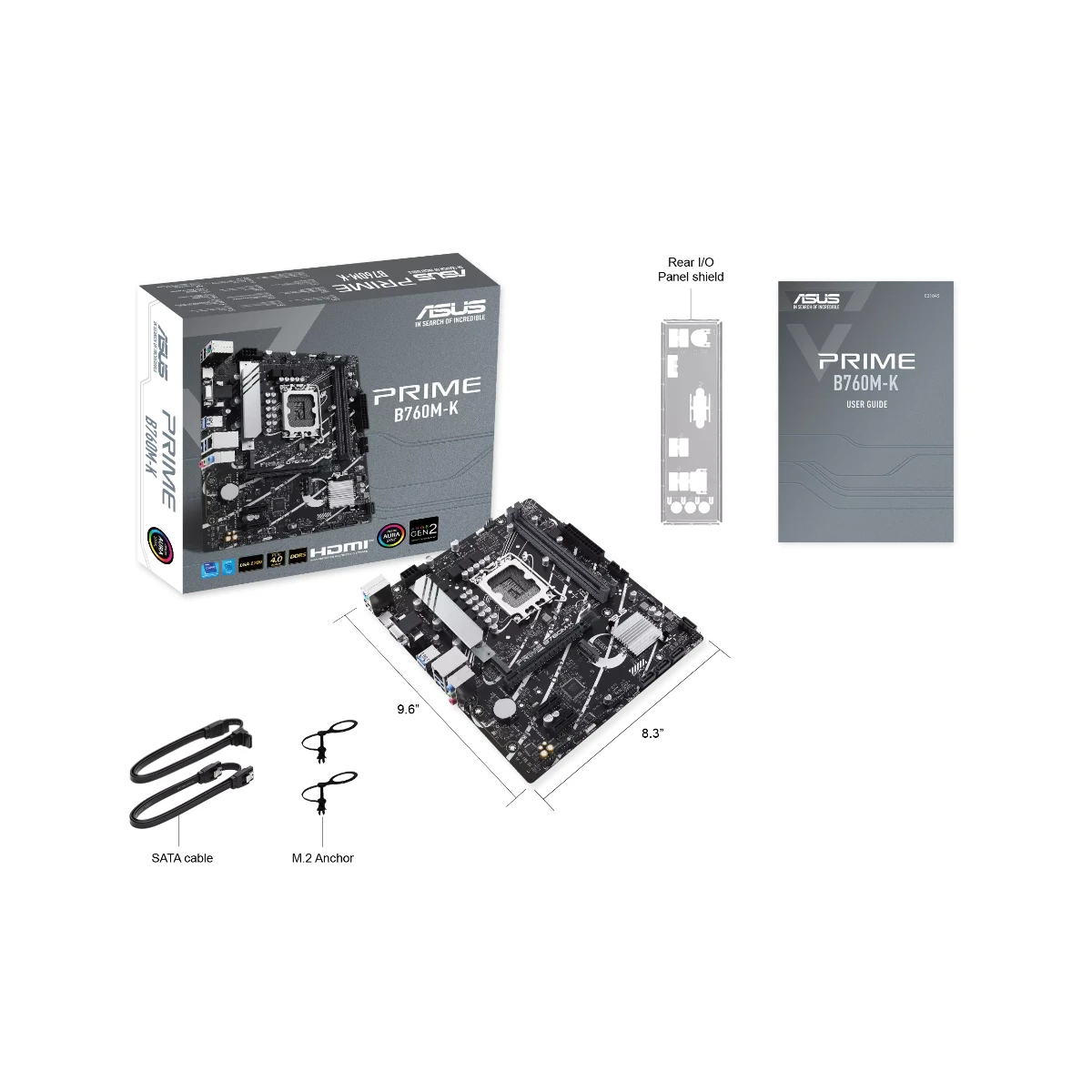 ASUS Prime B760M-K DDR4 Micro-ATX Motherboard Intel LGA 1700 - 90MB1F10-M0EAYO view 4