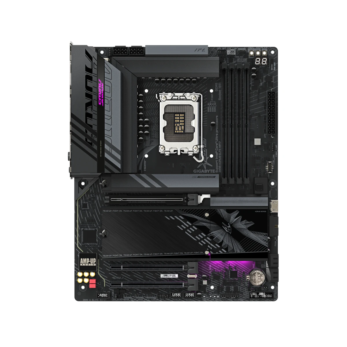 Gigabyte Z890 AORUS ELITE WIFI7 LGA 1851 ATX Gaming Motherboard – Black - Z890-A-ELITE-WIFI7 view 2