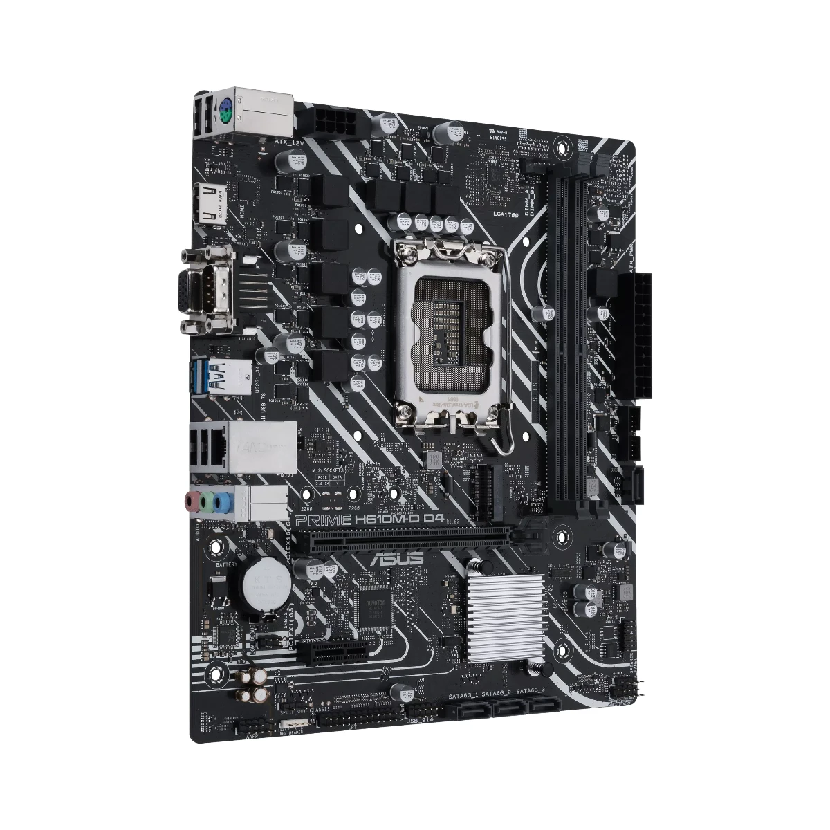 ASUS Prime H610M-D D4 LGA 1700 DDR4 Micro-ATX Motherboard - 90MB1A00-M0EAY0 view 2