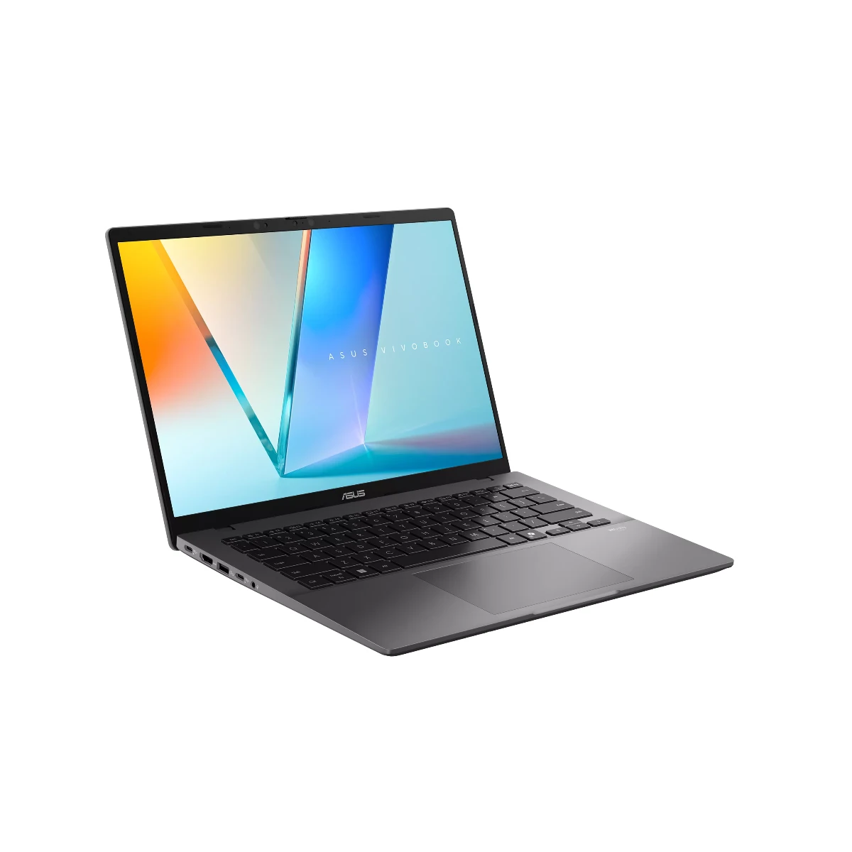 ASUS Vivobook S14 Laptop (Qualcomm Adreno GPU, Snapdragon X X1 26 100, 16GB RAM, 1TB SSD, 14.0" WQXGA, Windows 11 Home (ARM), Matte Gray) - S3407QA-KP014W view 3