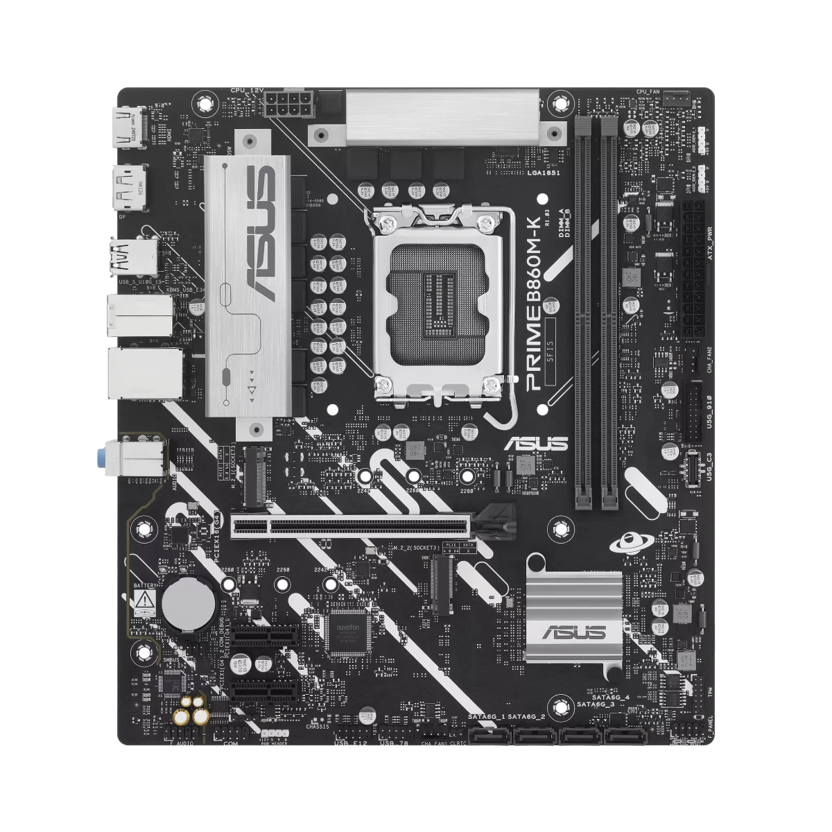 ASUS PRIME B860M-K LGA 1851 Micro-ATX Motherboard - 90MB1JT0-M0EAY0