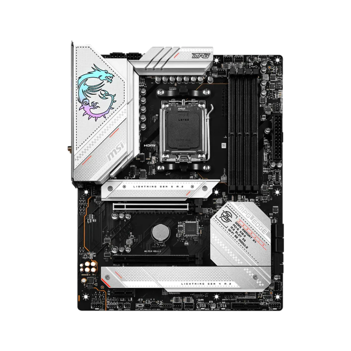 MSI MPG B650 EDGE WiFi ATX Motherboard AMD AM5 DDR5 - 911-7E10-002 view 2