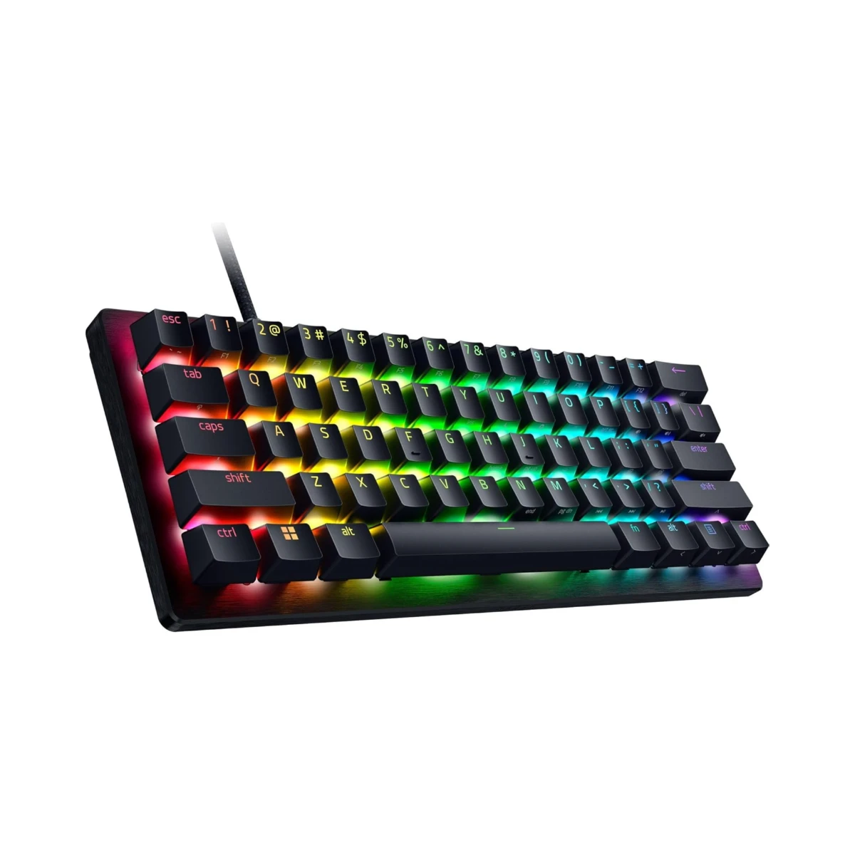 Razer Huntsman V3 Pro Mini Analog Optical Gaming Keyboard - Black (US Layout, Analog Optical Switches, Compact 60% Design, Razer Chroma RGB) - RZ03-04990200-R3U1 view 3