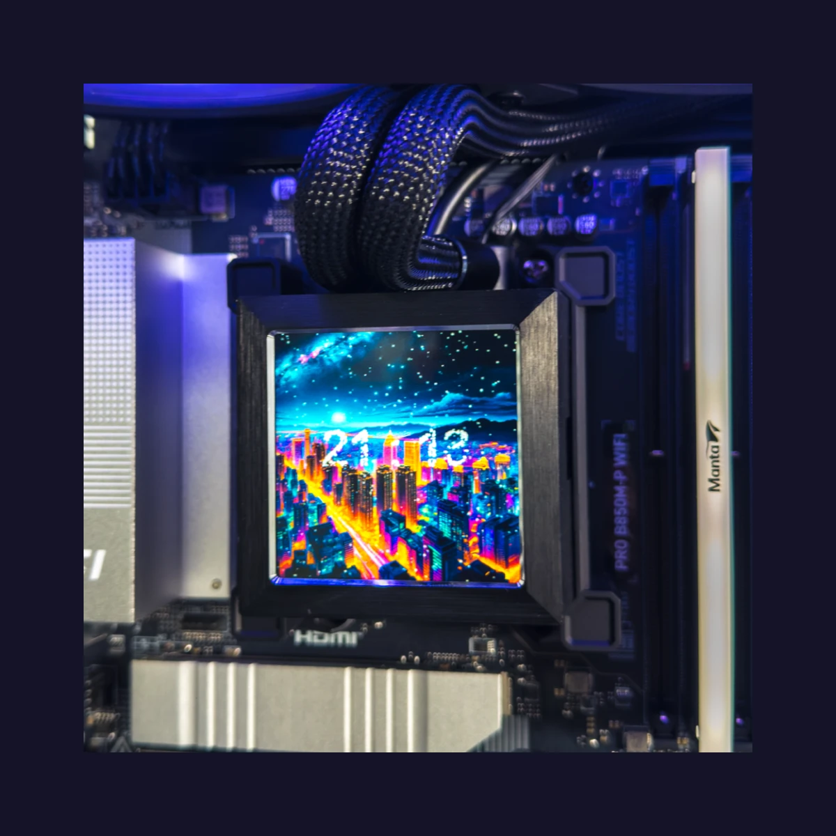 Gaming PC Midnight (Ryzen 7 7800X3D, 32 GB DDR5 RAM, RTX 5070 Ti 16GB GPU) view 6