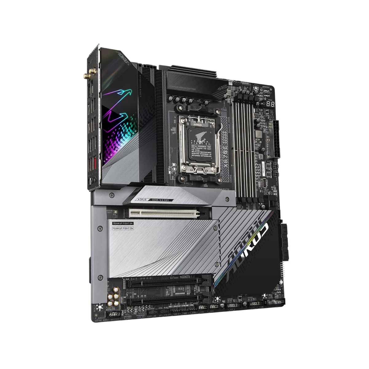 Gigabyte X670E AORUS Master AM5 E-ATX Motherboard DDR5 - X670E-AORUS-MASTER view 3