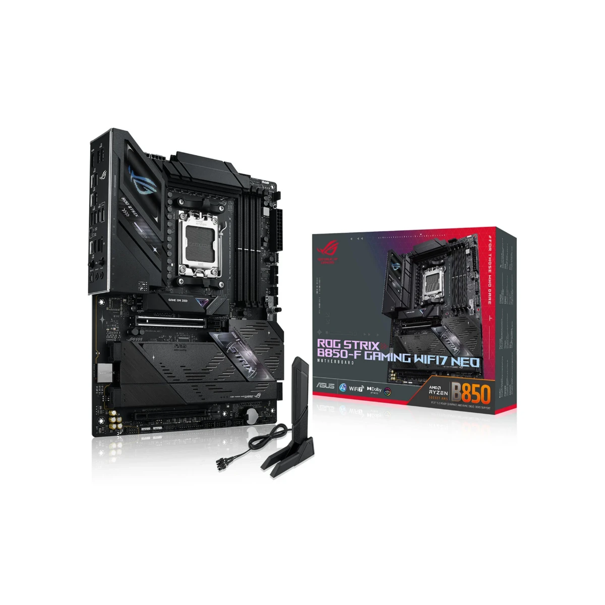 ASUS ROG STRIX B850-F GAMING WIFI7 NEO AM5 DDR5 PCIe 5.0 ATX Motherboard - Black | 90MB1NX0-M0EAY0