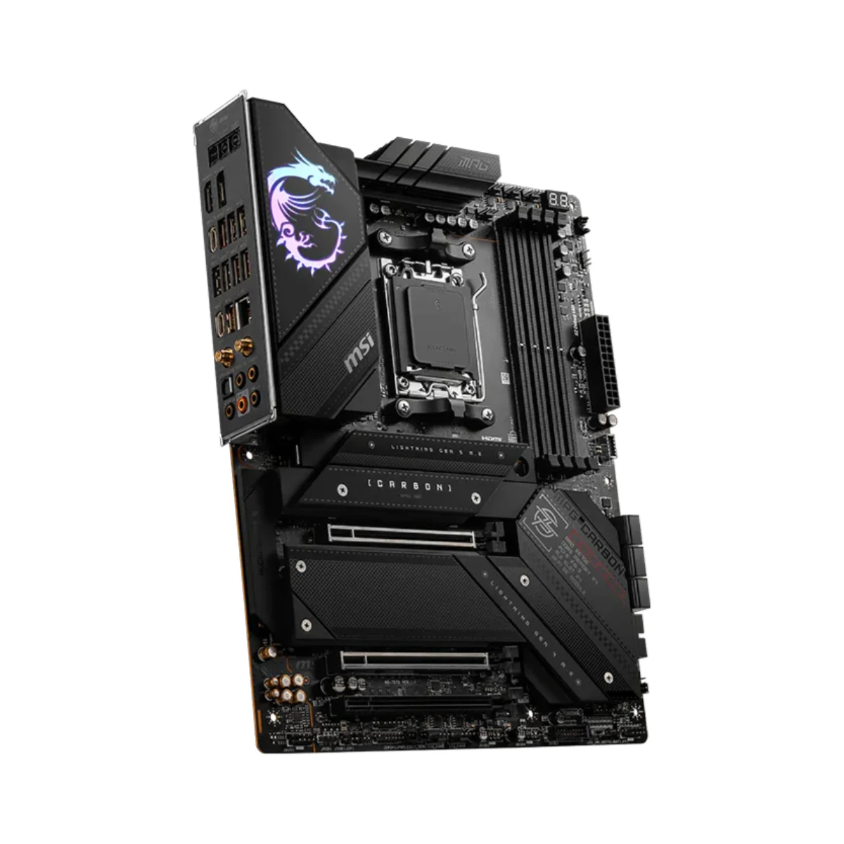 MSI MPG X670E CARBON WiFi ATX Motherboard AMD AM5 DDR5 PCIe 5.0 - 911-7D70-008 view 4