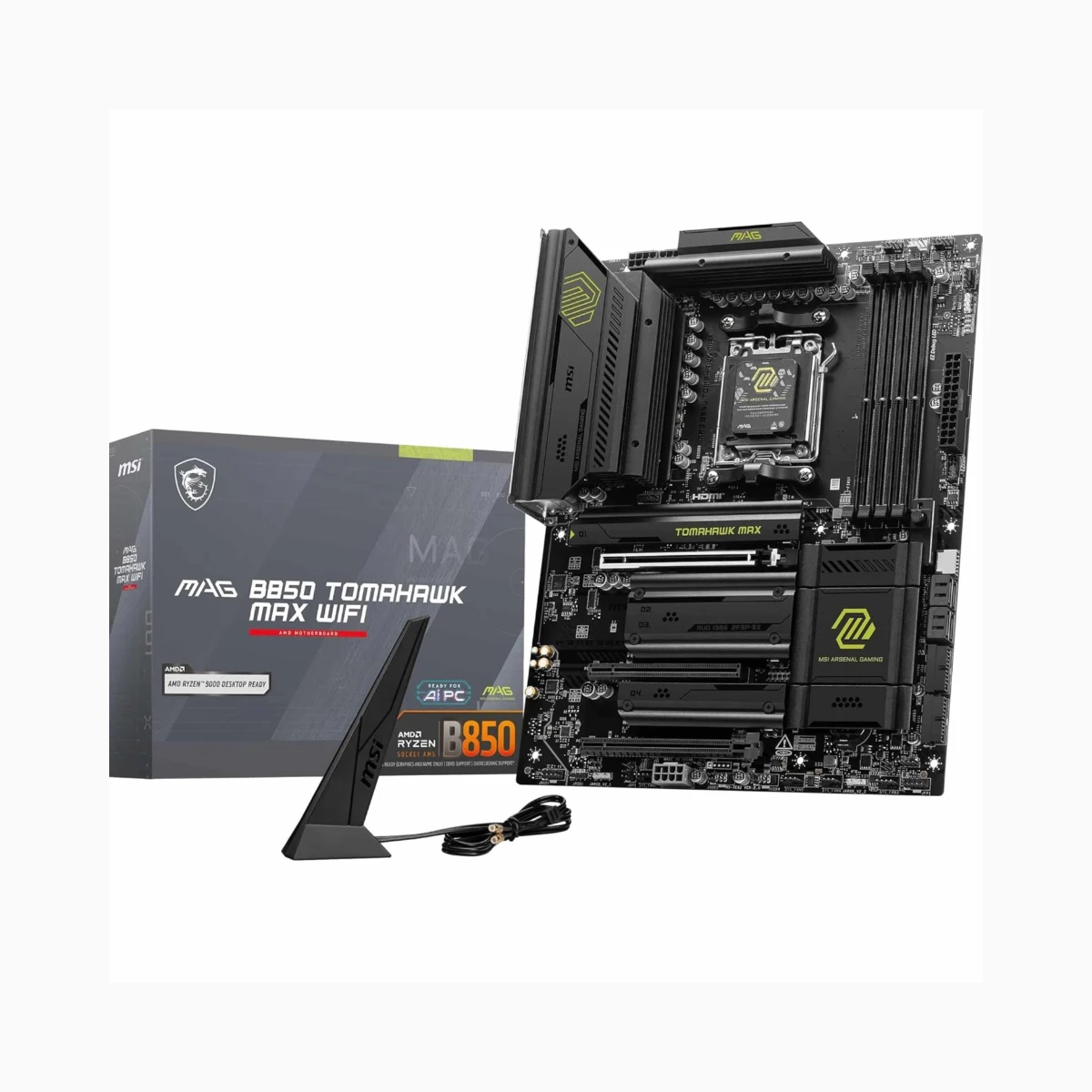 MSI MAG B850 TOMAHAWK MAX WiFi AMD AM5 ATX Motherboard - 911-7E62-002