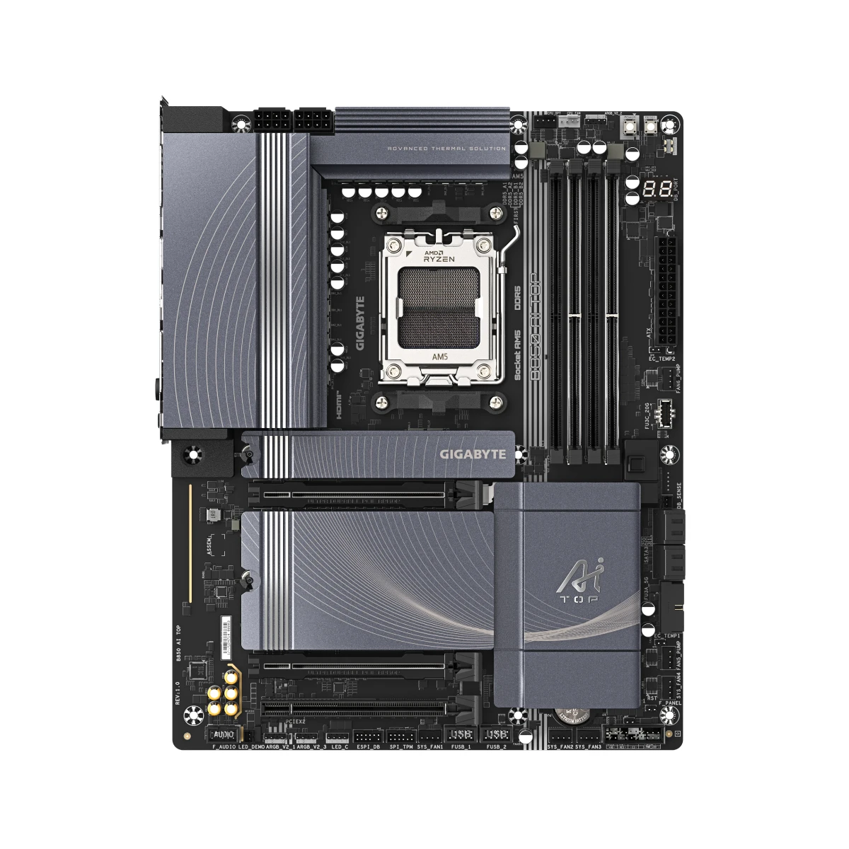 Gigabyte B850 AI TOP AM5 ATX Motherboard - B850-AI-TOP view 2