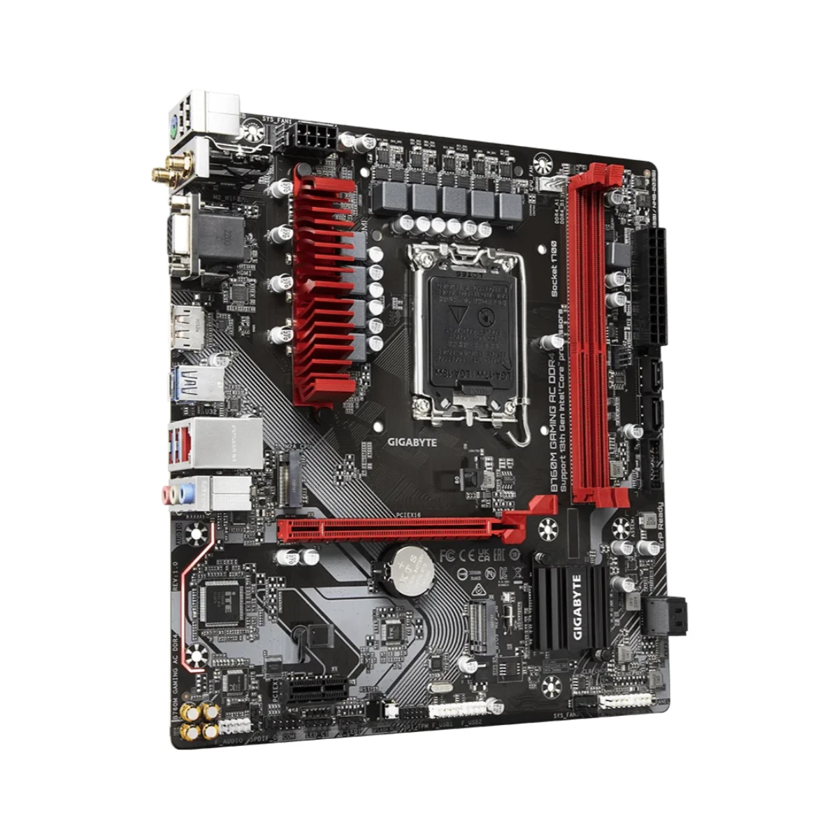 GIGABYTE B760M GAMING AC DDR4 Micro-ATX Motherboard – Intel LGA1700 - B760M-GAMING-AC-DDR4 view 3