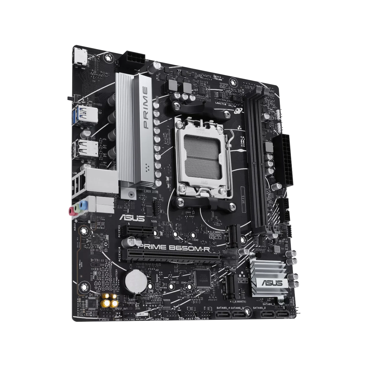 ASUS PRIME B650M-R DDR5 AM5 Micro-ATX Gaming Motherboard – Black - 90MB1H30-M0EAY0 view 3