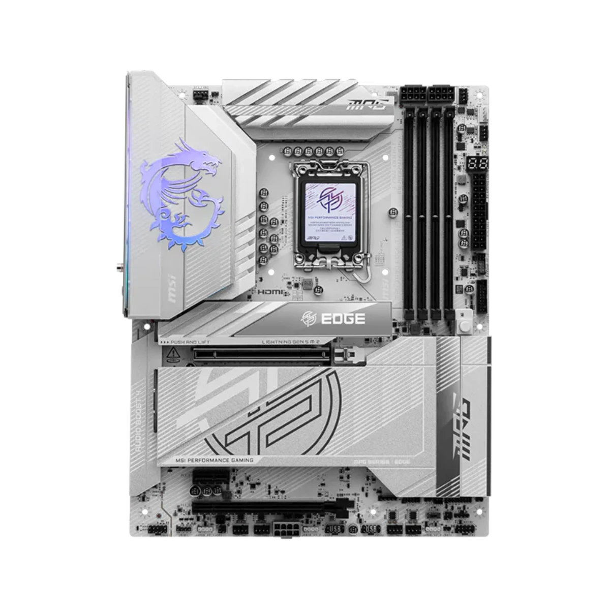 MSI MPG Z890 EDGE TI WIFI LGA 1851 ATX Gaming Motherboard – White - 911-7E19-002 view 2