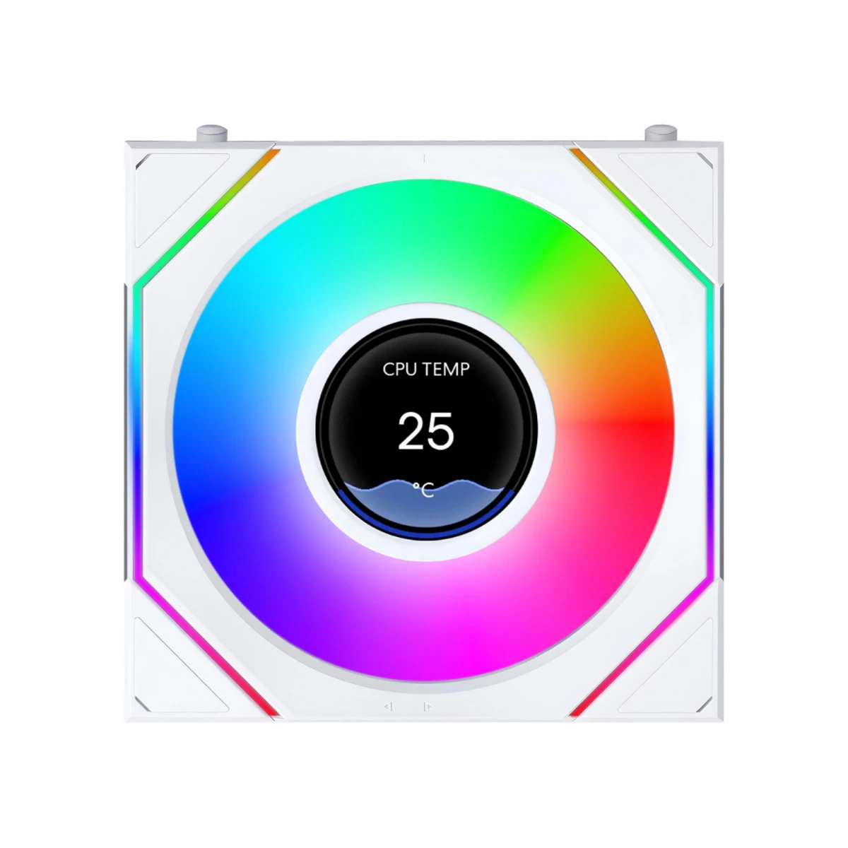 Lian Li UNI FAN SL Infinity LCD Flex Wireless Reverse Blade Triple-Pack Fan - White | G9F-12RSLIND1F3W view 2