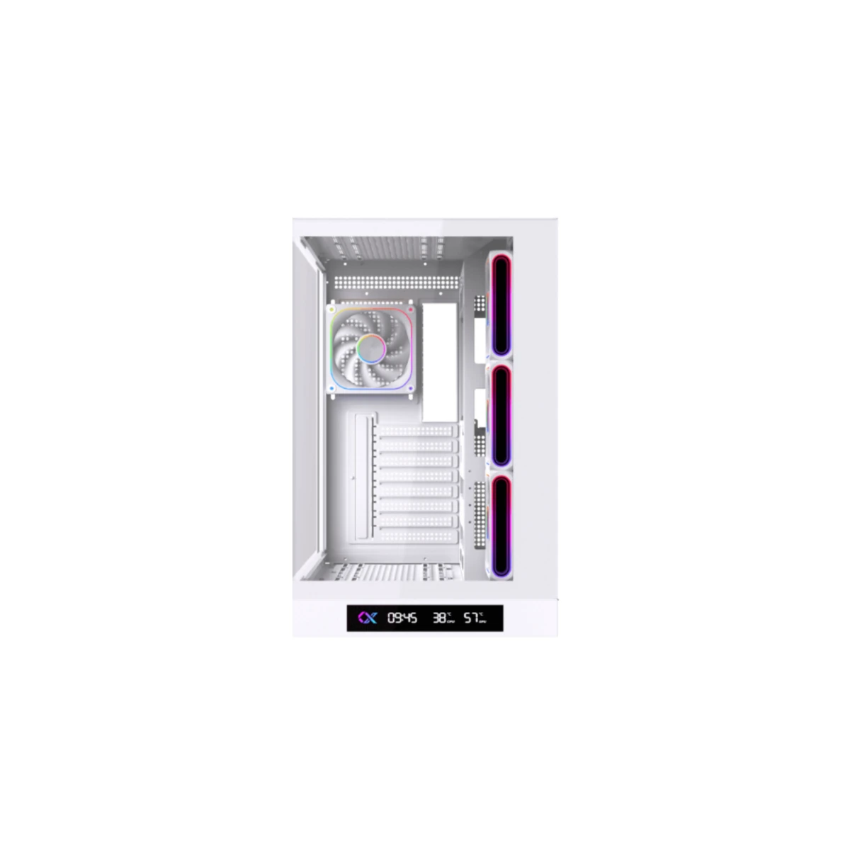 Xigmatek Cloud DGT Tempered Glass E-ATX Case - Arctic | EN49620 view 3