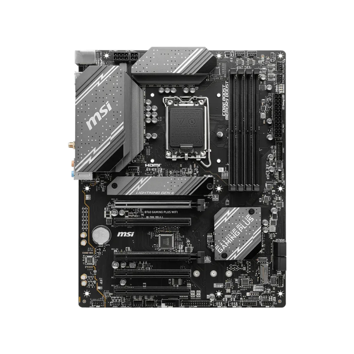 MSI B760 Gaming Plus WiFi ATX Motherboard Intel LGA 1700 DDR5 - 911-7D98-034 view 2