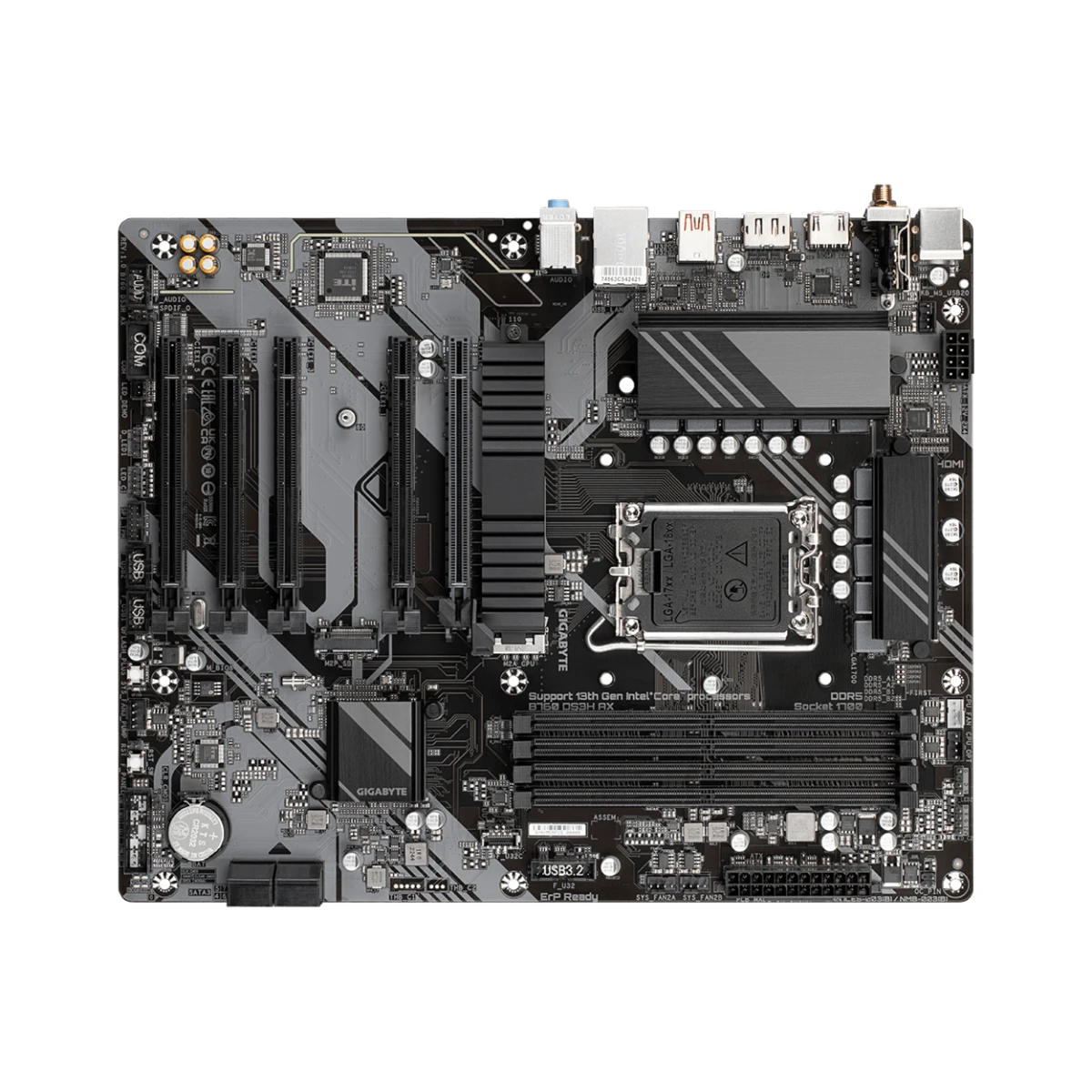 Gigabyte B760 DS3H AX ATX Gaming Motherboard Intel LGA 1700 WiFi 6 - B760-DS3H-AX view 4