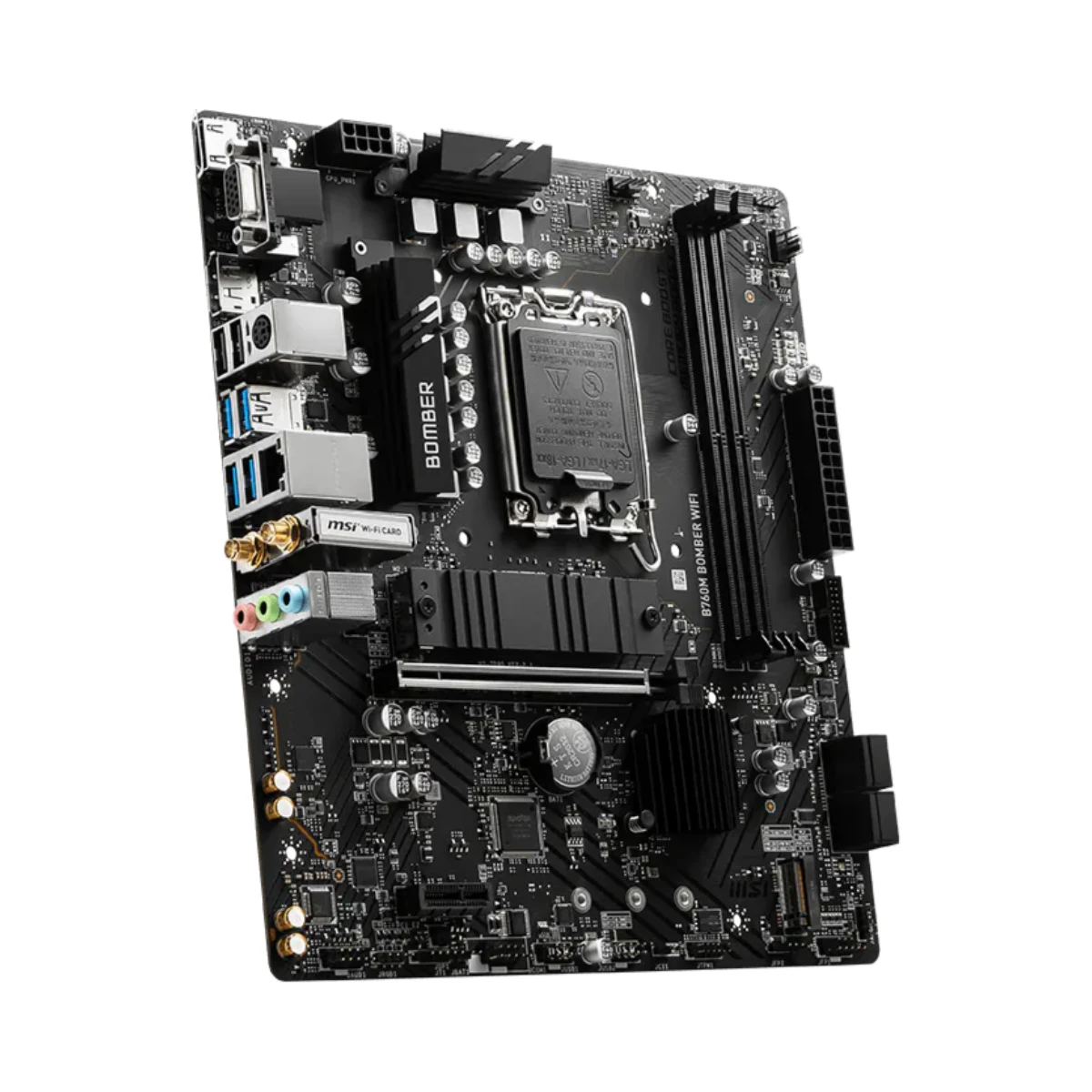 MSI B760M BOMBER WIFI DDR5 Micro-ATX Motherboard - 911-7D90-061 view 3
