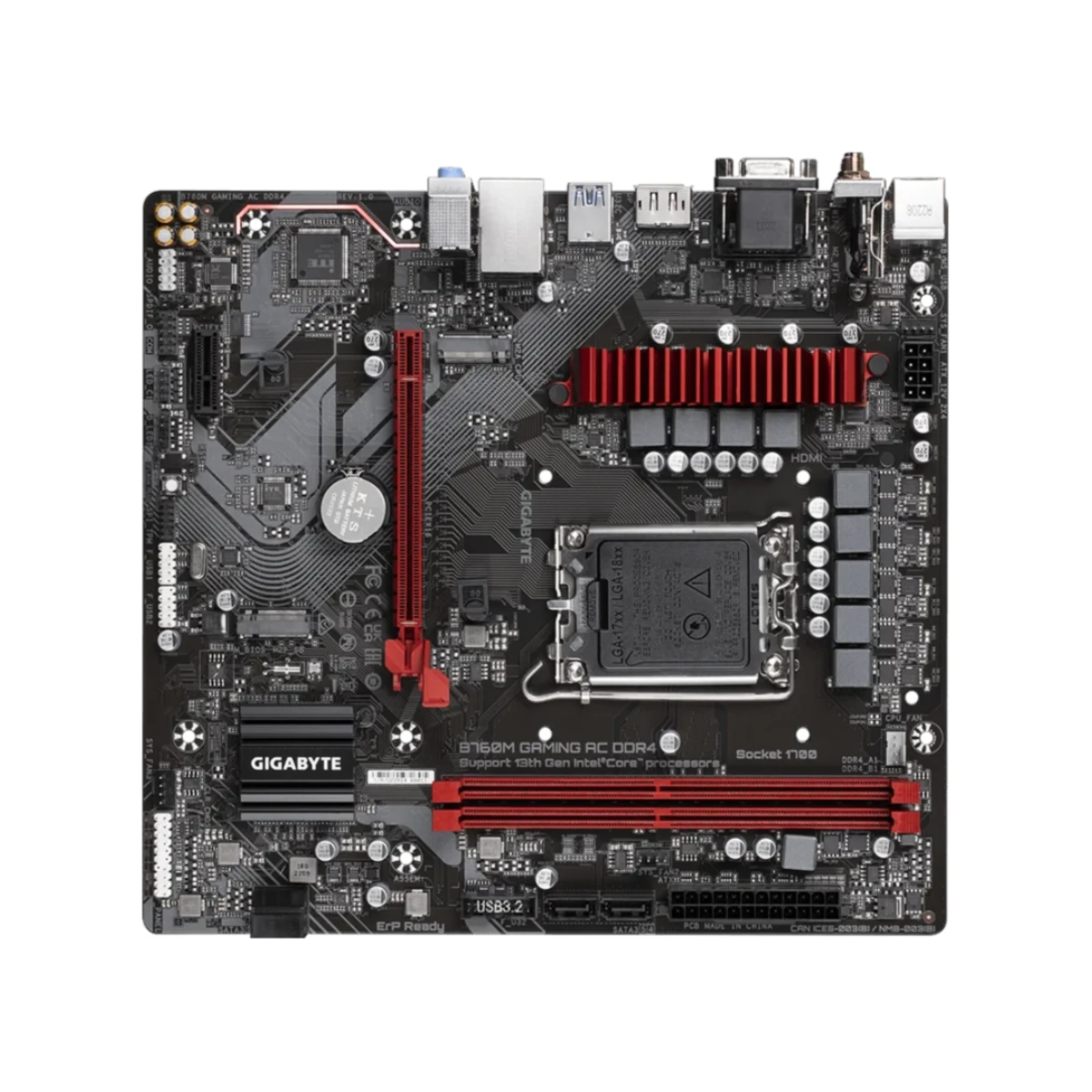 GIGABYTE B760M GAMING AC DDR4 Micro-ATX Motherboard – Intel LGA1700 - B760M-GAMING-AC-DDR4 view 4