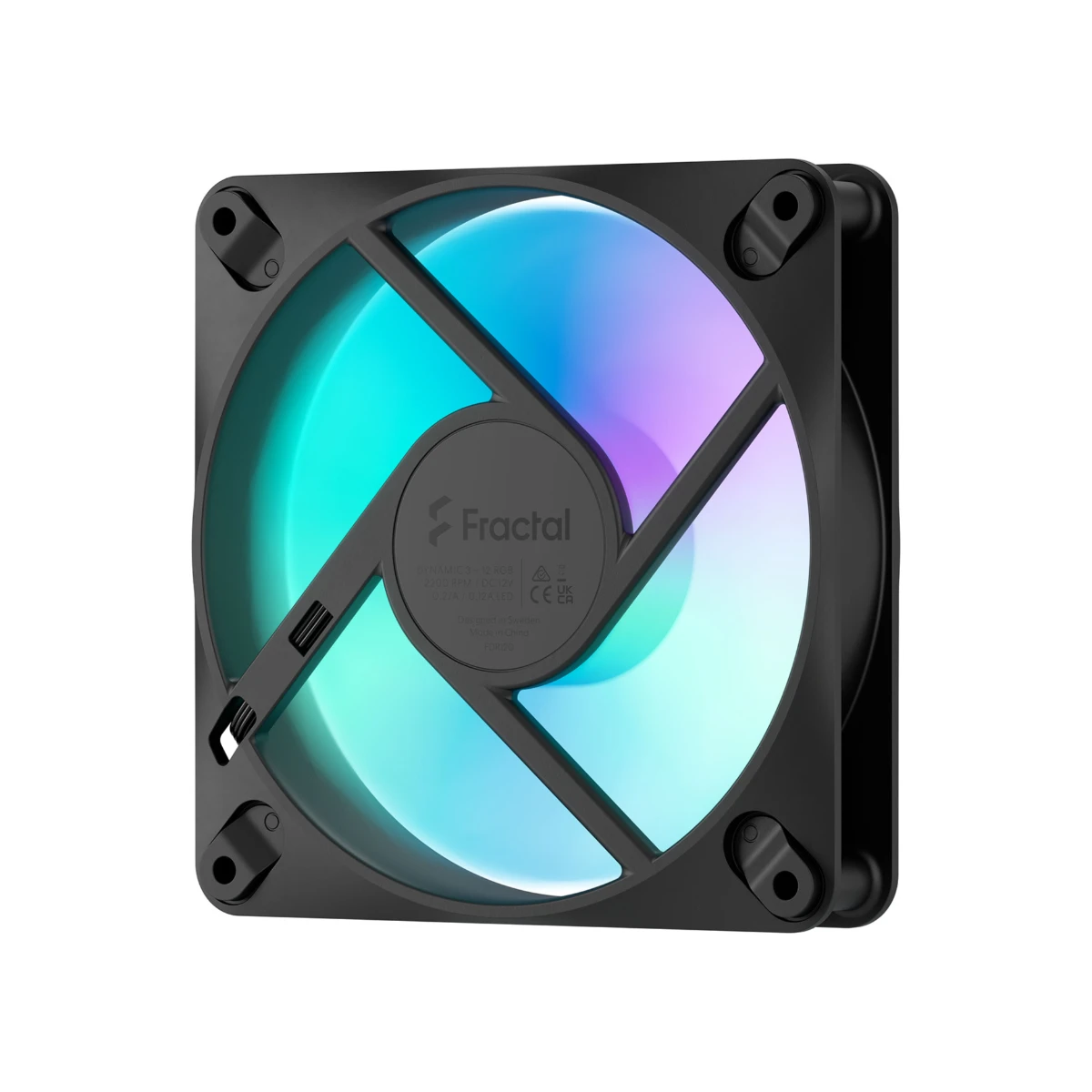 Fractal Design Dynamic 3 12 RGB Fan - Black | FD-F-DR3-1201 view 3
