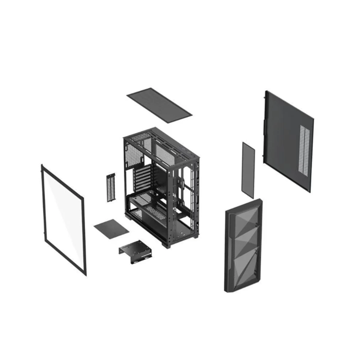 XANDER VELOX FLOW ARGB E-ATX Gaming Case - Black | WCE0917 view 4