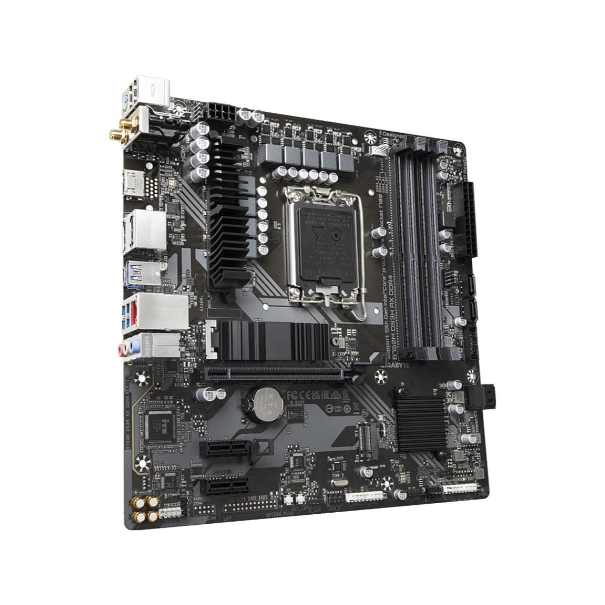 Gigabyte B760M DS3H AX DDR4 Micro-ATX Gaming Motherboard Intel LGA 1700 - B760M-DS3H-AX-DDR4 view 3