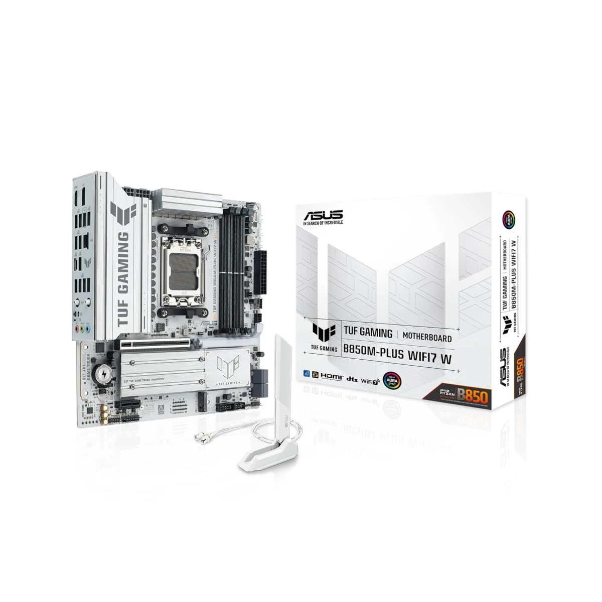 ASUS TUF GAMING B850M-PLUS WiFi7 W AM5 DDR5 Micro-ATX Motherboard - 90MB1MD0-M0EAY0