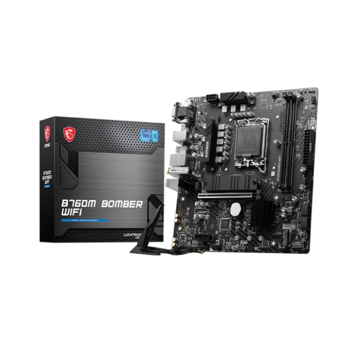MSI B760M BOMBER WIFI DDR5 Micro-ATX Motherboard - 911-7D90-061