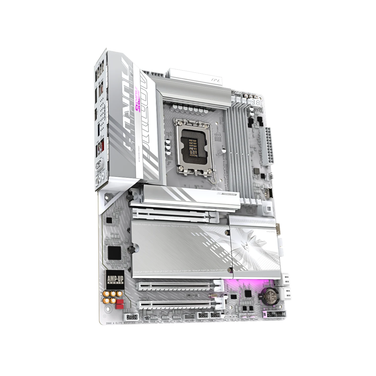 Gigabyte Z890 AORUS ELITE WIFI7 ICE LGA 1851 ATX Gaming Motherboard – White - Z890-A-ELITE-WF7-ICE view 3
