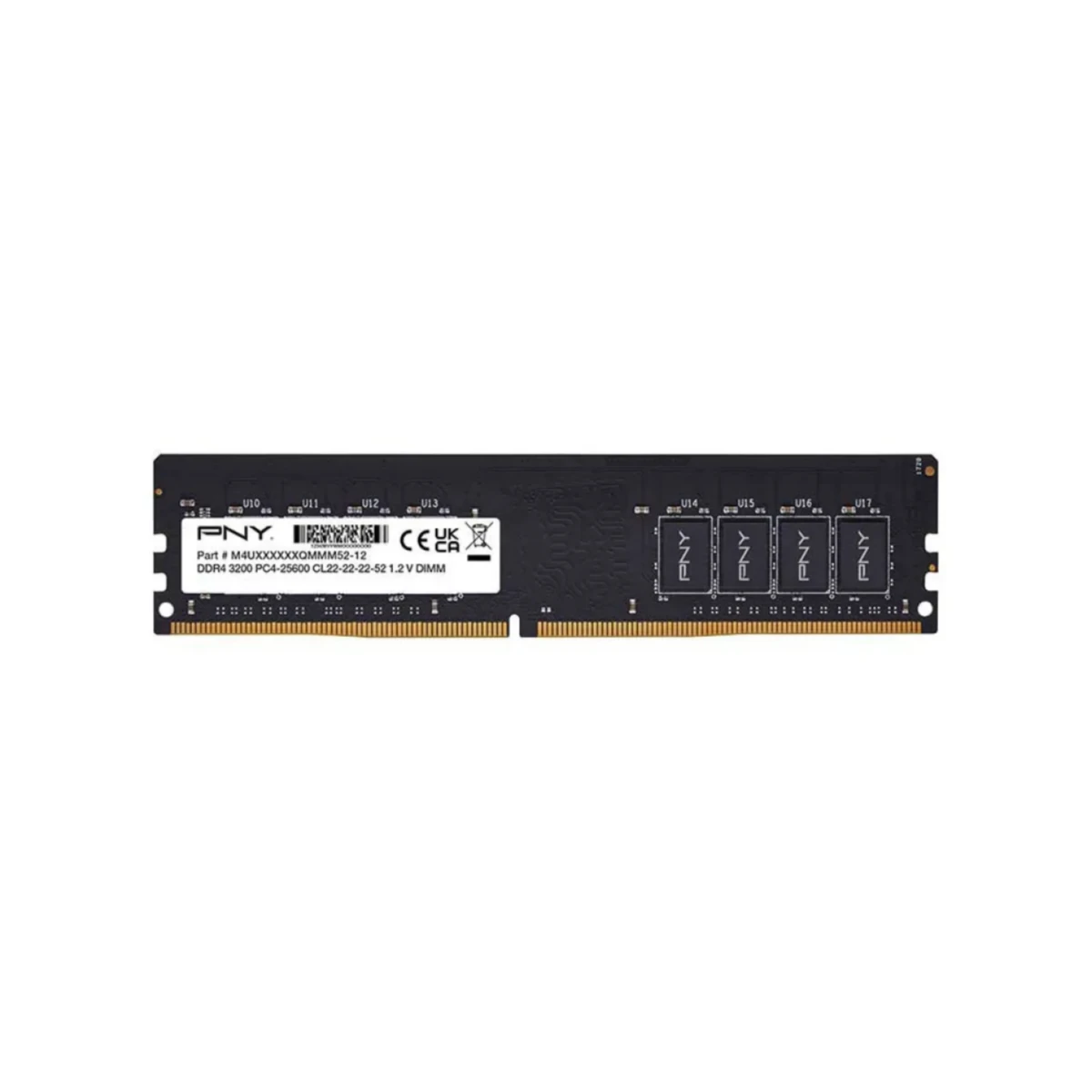 PNY Performance 16GB DDR4 3200MHz Desktop RAM - Black | MD8GSD43200-TB
