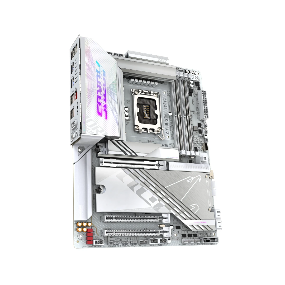 Gigabyte Z890 AORUS PRO ICE LGA 1851 ATX Gaming Motherboard – White - Z890-AORUS-PRO-ICE view 3