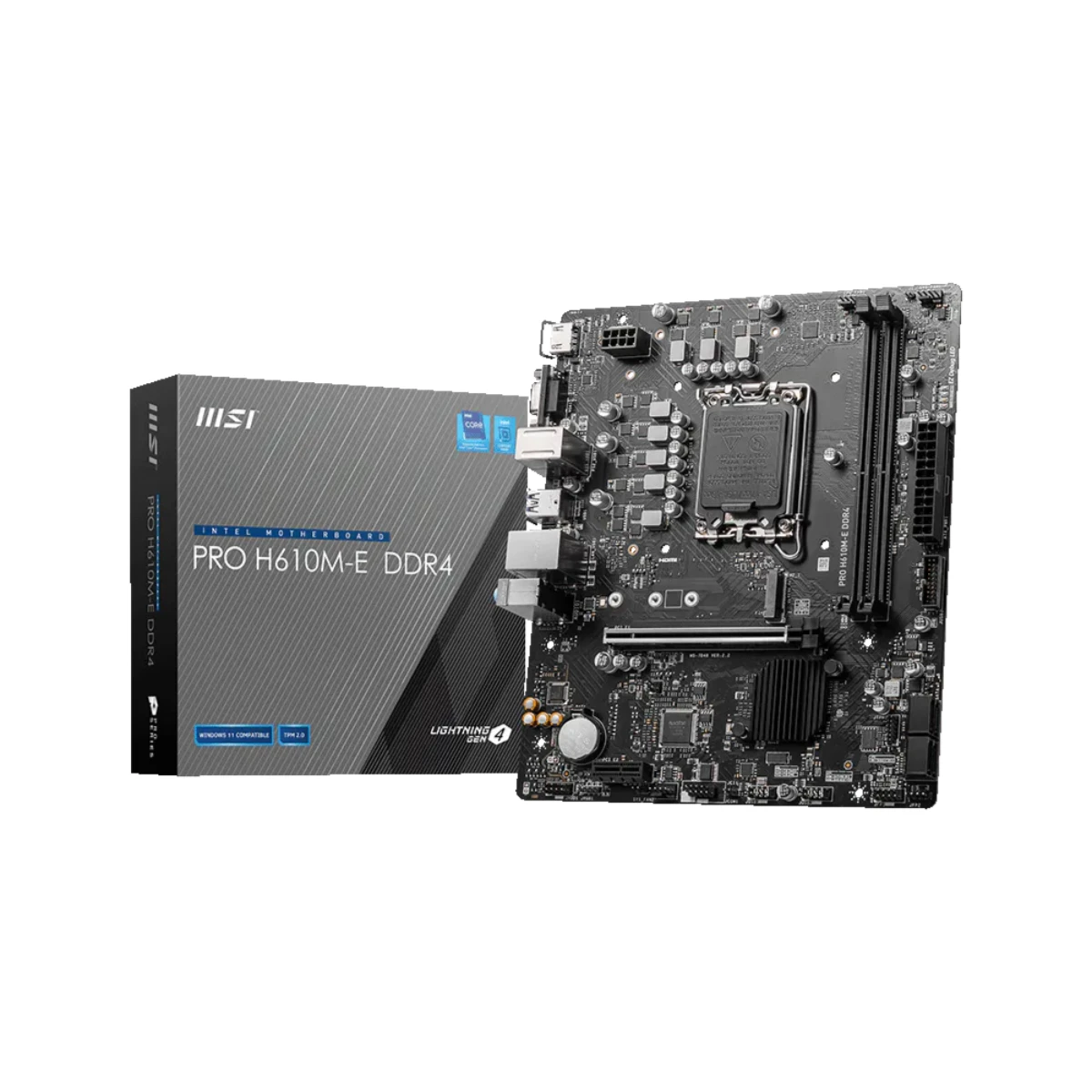 MSI PRO H610M-E DDR4 Intel LGA1700 mATX Motherboard - 911-7D48-007