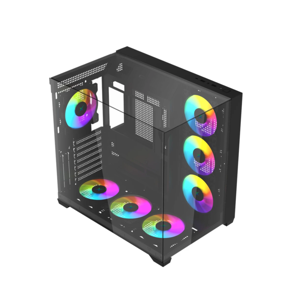 XANDER Neptune II TG ARGB Case - Black | WCA1129 view 2