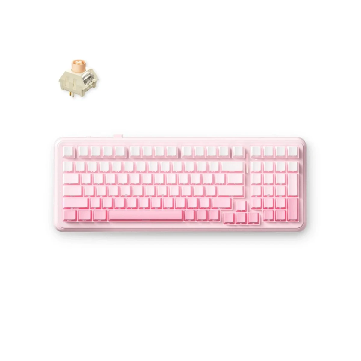 MCHOSE K99 V2 Wireless Icy Creamsicle Switch Mechanical Keyboard - Pink Gradient | MC-K99V2-12