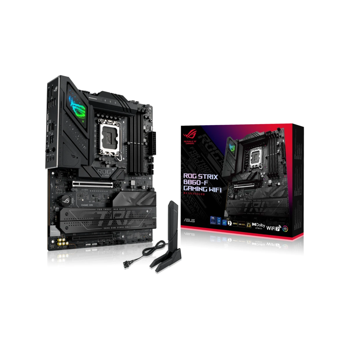 ASUS ROG STRIX B860-F GAMING WIFI LGA 1851 ATX Motherboard – Black - 90MB1JG0-M0EAY0