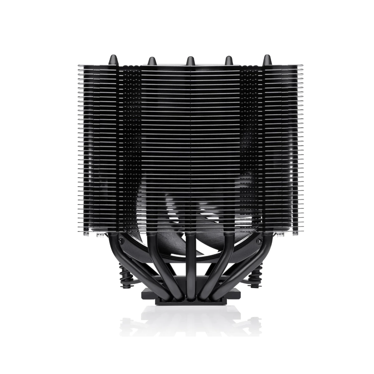 Noctua NH-D12L chromax.black Premium Air CPU Cooler - Black (NF-A12x25r 120mm Fan, SSO2 Bearing, 2000 RPM) - NH-D12L CH BK view 2
