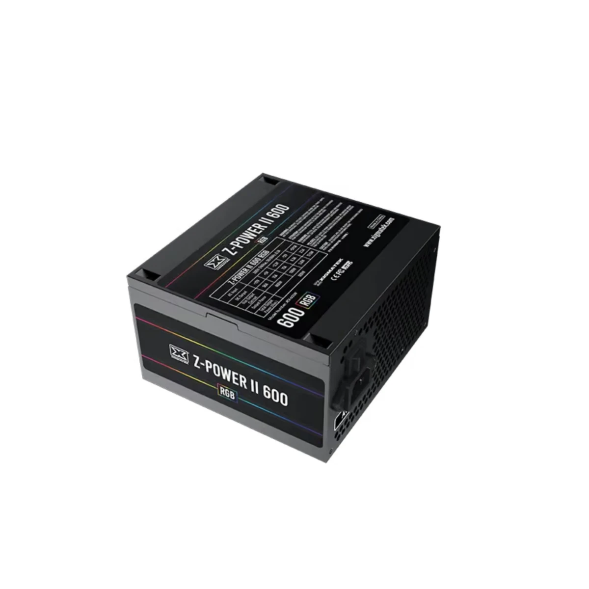Xigmatek Z-Power II 600 RGB 400W Power Supply - Black | EN45738 view 4