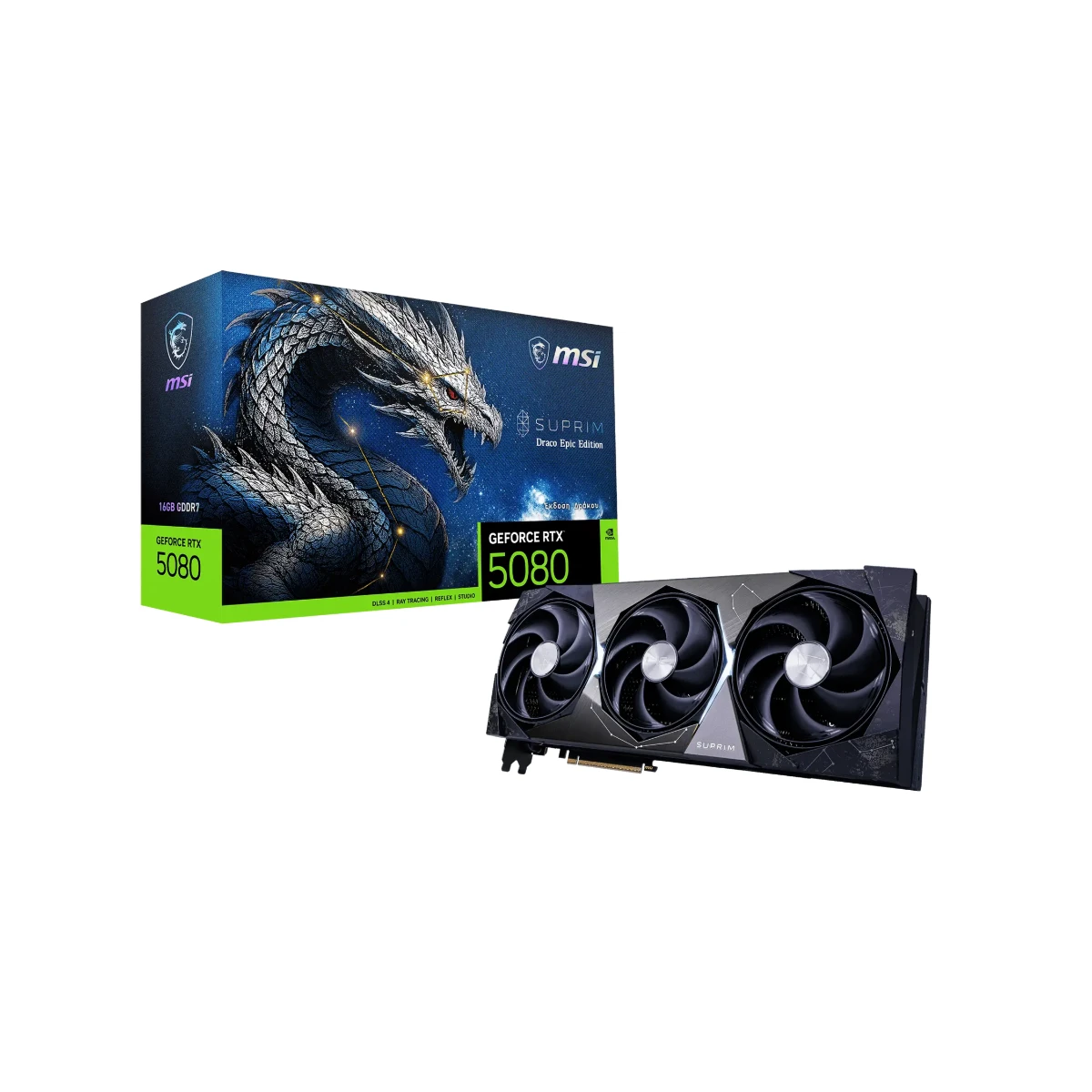 MSI RTX 5080 16GB SUPRIM DRACO EPIC EDITION Graphics Card, DLSS 5
