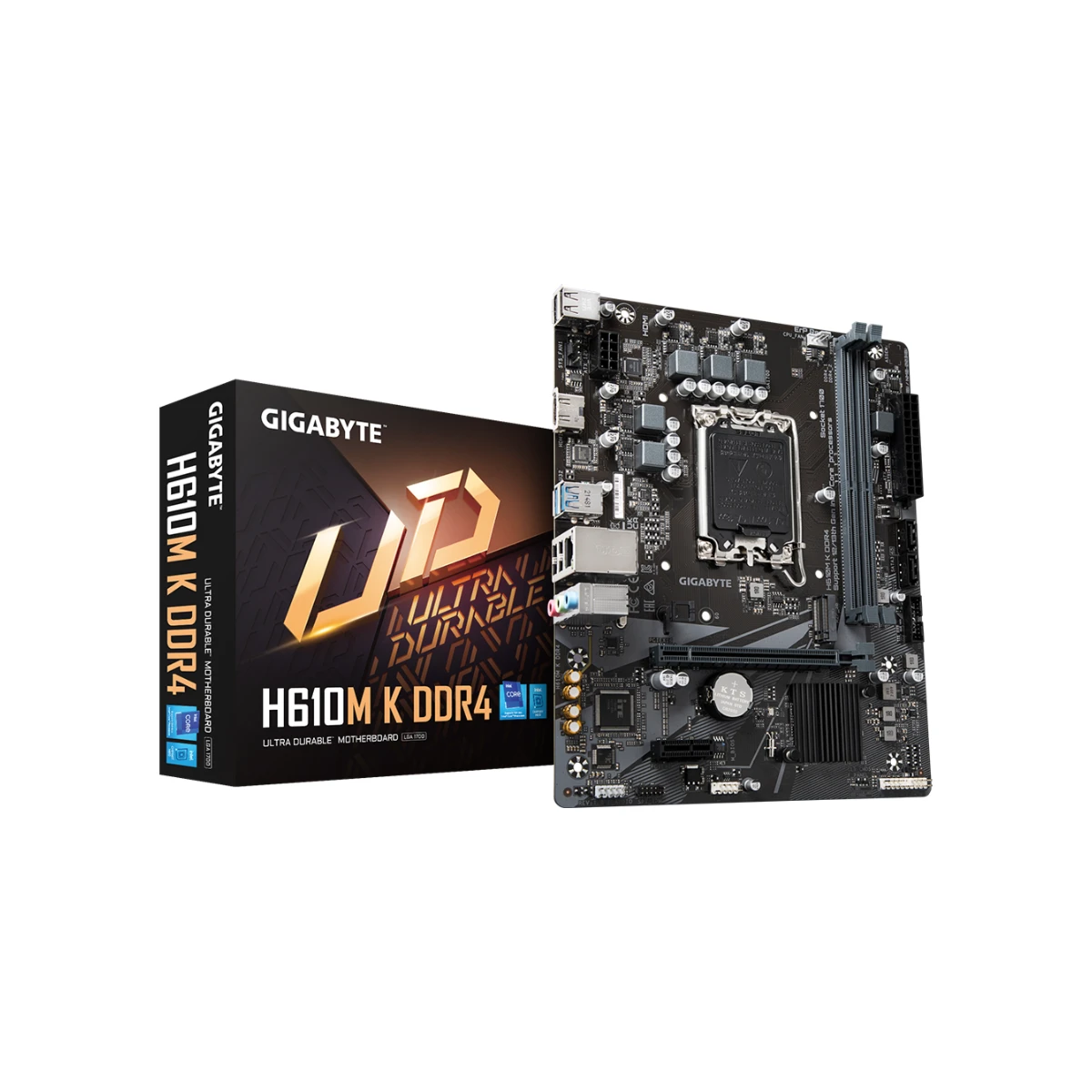 Gigabyte H610 Micro-ATX DDR4 LGA 1700 Motherboard - H610MK-DDR4