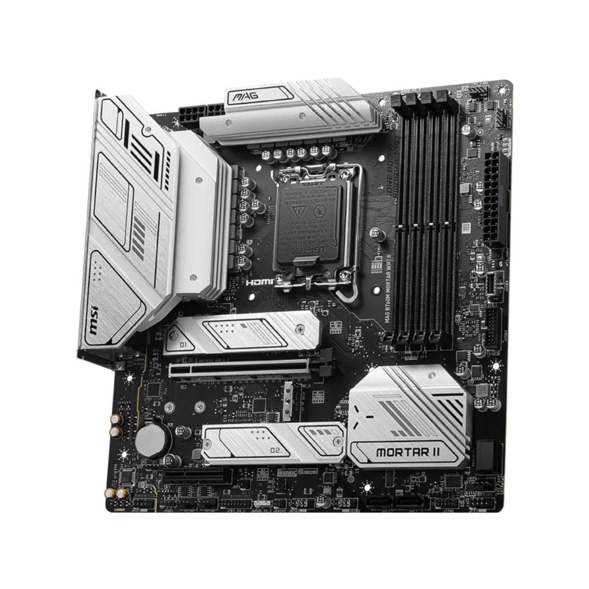 MSI MAG B760M Mortar WiFi II Micro-ATX Motherboard Intel LGA 1700 DDR5 - 911-7E13-001 view 3